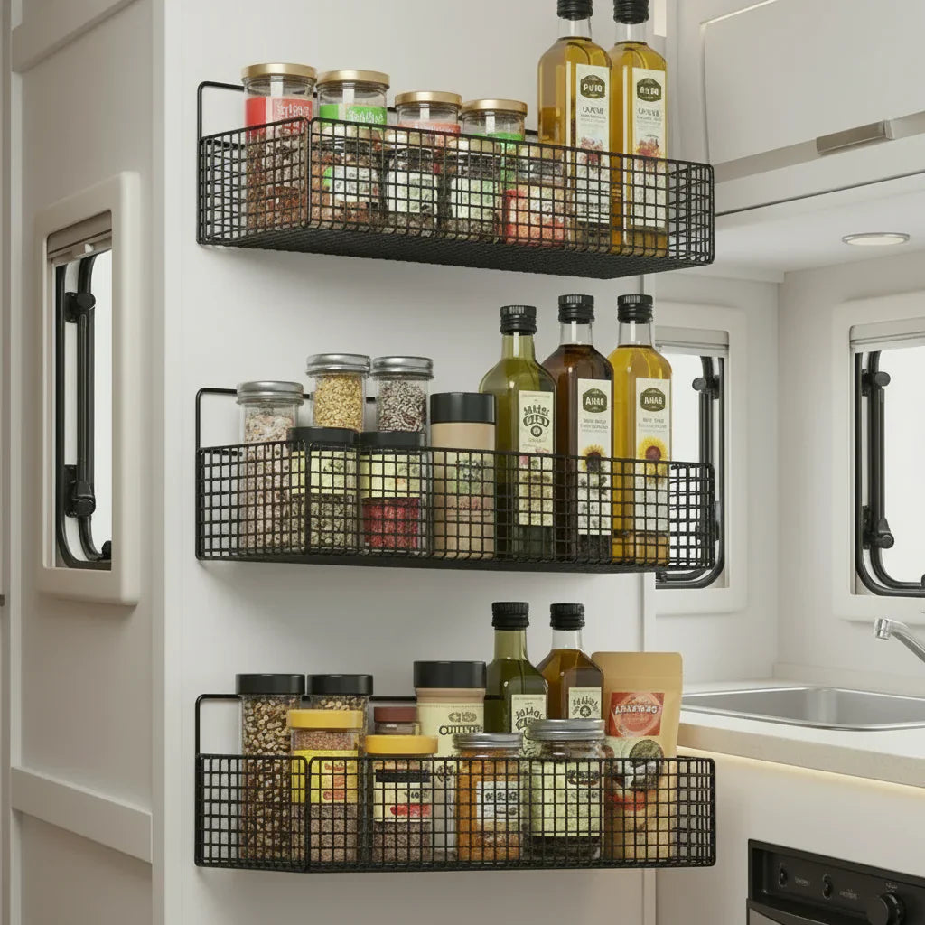 Ordnung im Van: Gitter Regal Organizer XL für´s Wohnmobil Badezimmer