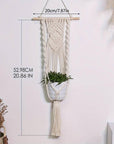 Blumentopf Hänger aus gewebtem Seil Camper Deko - Camper Van Wohnmobil Dekor Shop | Inselcamper