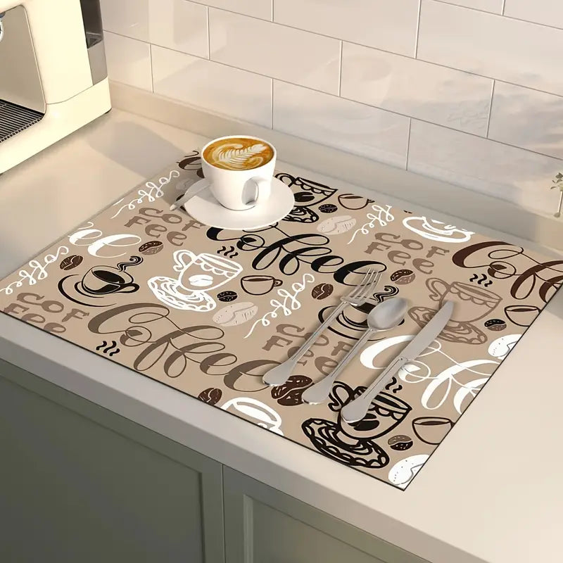 Abtropfmatte "Coffee" schnell trocknend fürs Wohnmobil