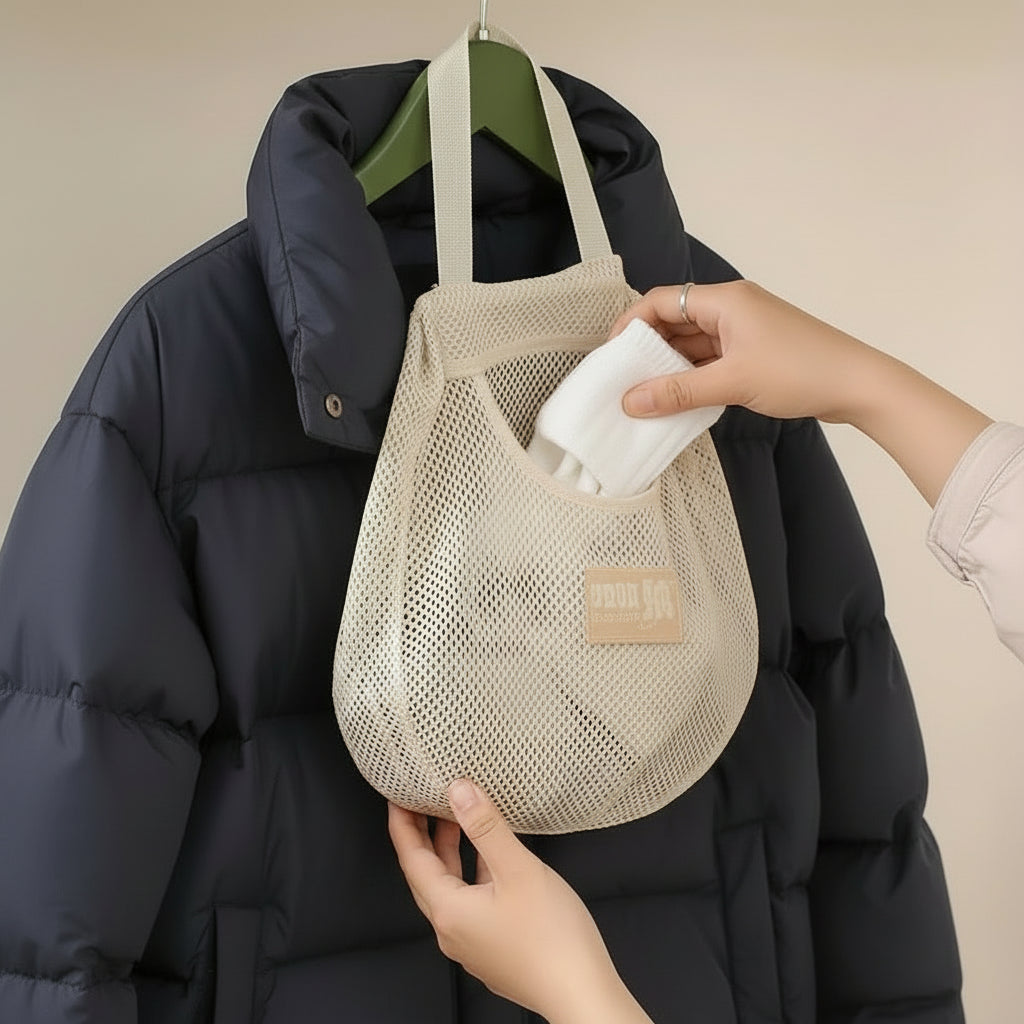 Aufbewahrungstasche Organizer für Obst, Gemüse, Plastiktüten, Einkau