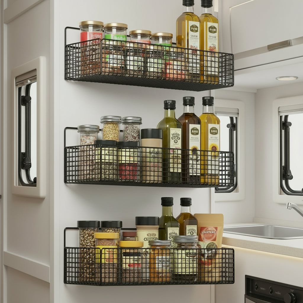 Gitter Regal Organizer XL für´s Wohnmobil Badezimmer