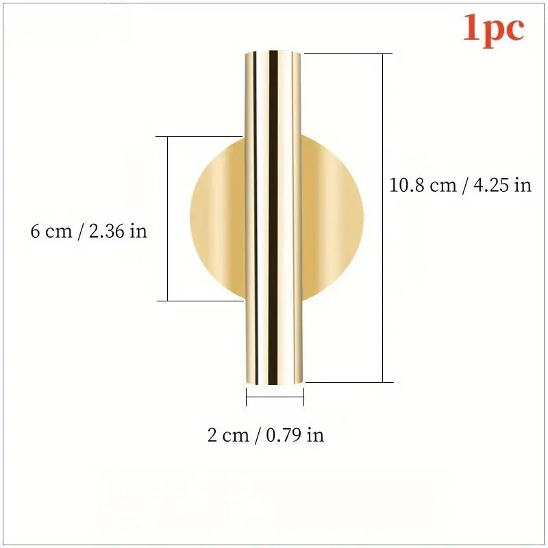 Blumen Röhrchen im Vintage-Stil aus Metall selbstklebend für Wohnmobil
