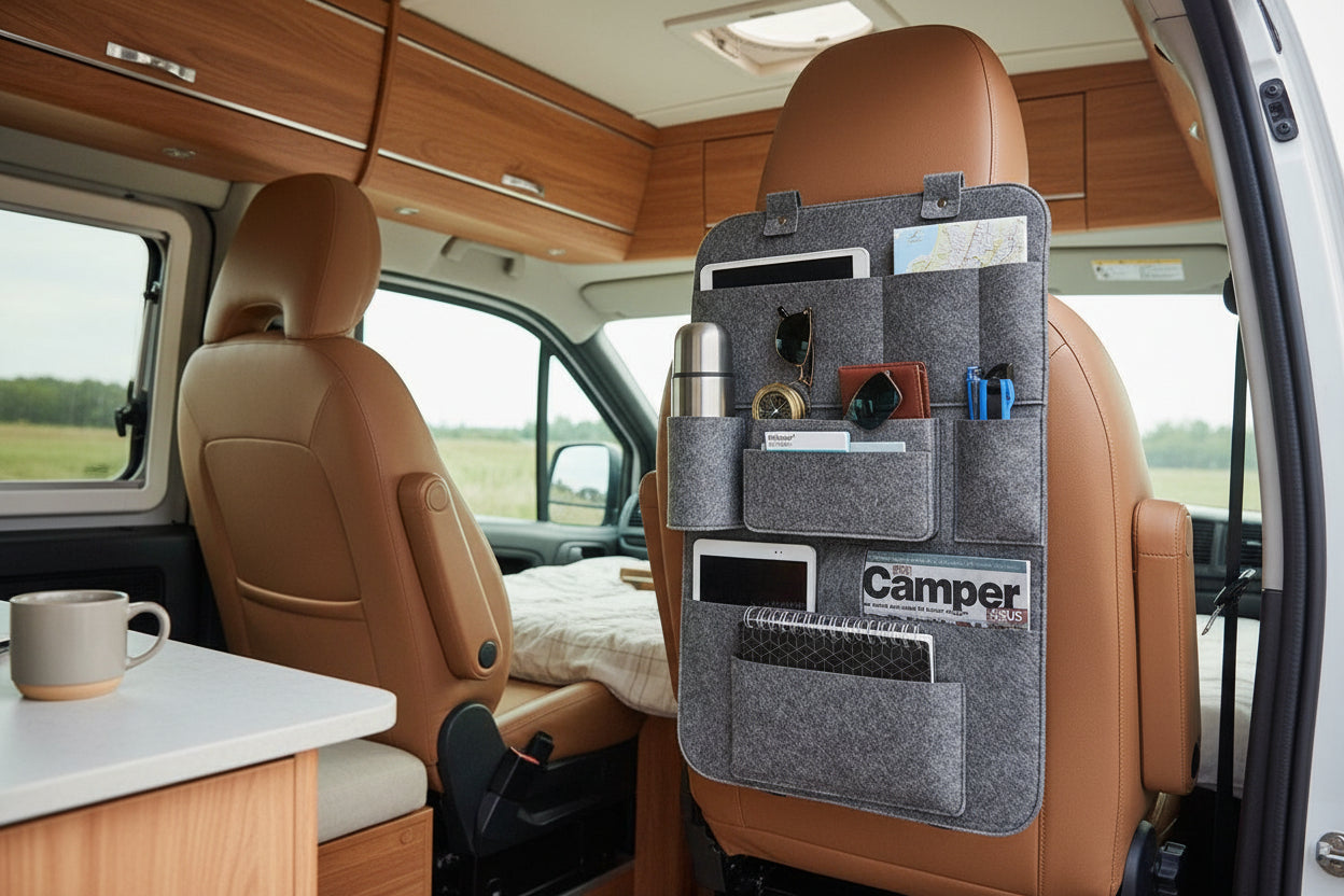 Wohnmobil Organizer aus Filz grau