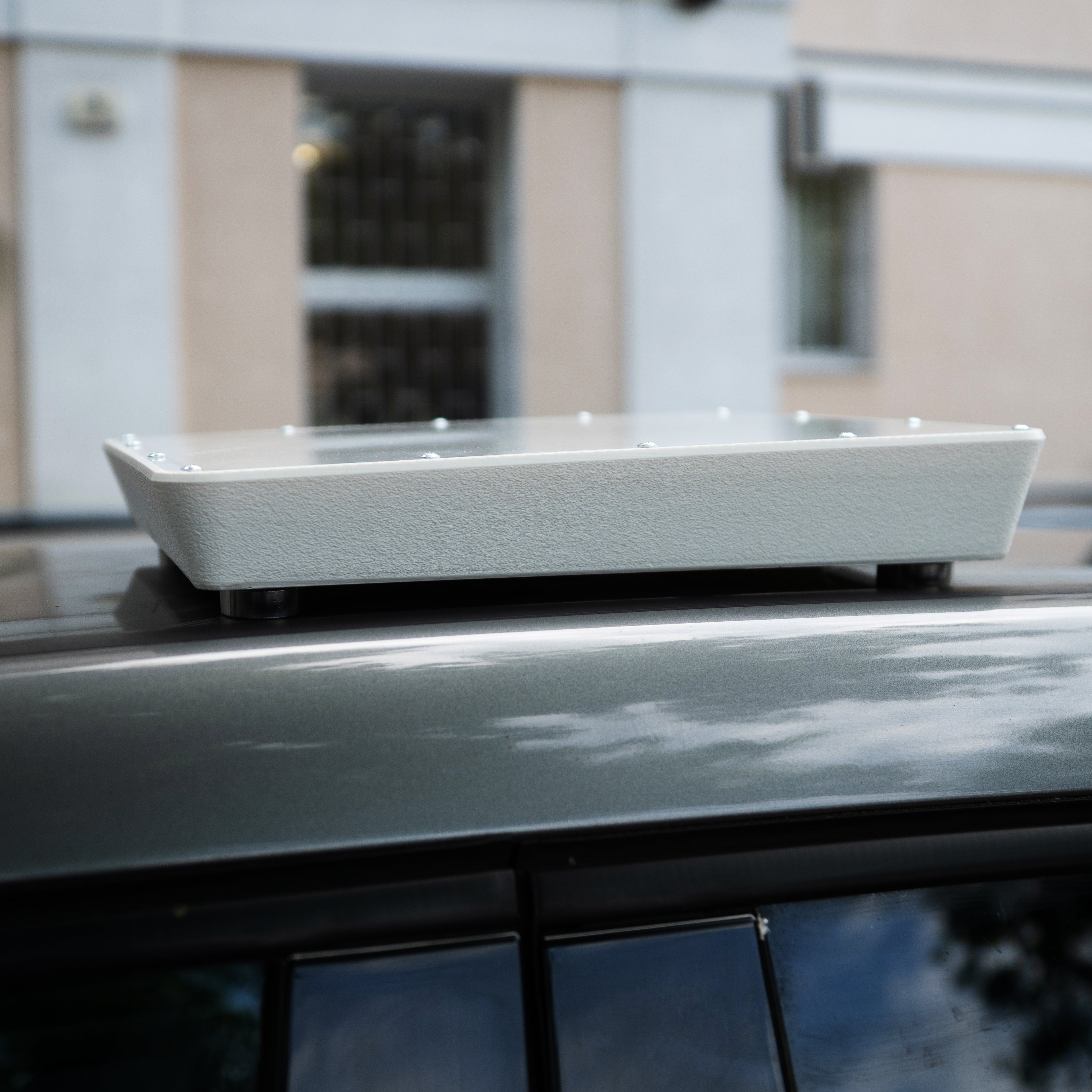 Starlink Mini Halterung mit Plexiglasscheibe & Spoiler für Wohnmobil Dach