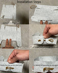 Filz Organizer Körbchen Box 3er Set grau Anleitung