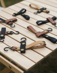4-Set Camping Aufbewahrungshaken – Wiederverwendbarer PU Leder Haken für Wohnmobil & Outdoor Detail Ansicht