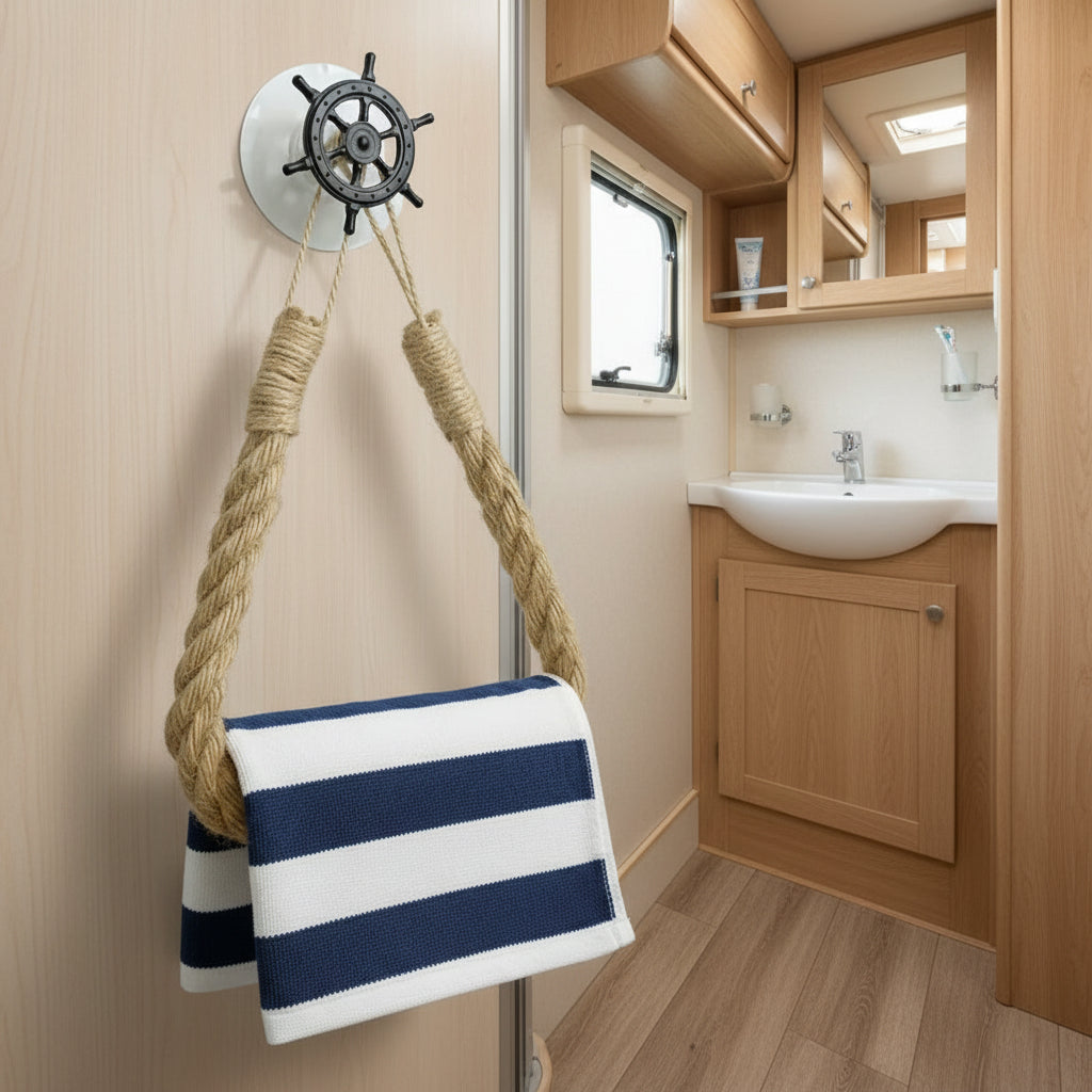 Ohne Bohren Klebehalter WC Naturfaser Hanfseil Toilettenpapierhalter Aus Holz – Ohne Bohren, Selbstklebend Oder Schraubbar, 82 Cm, Boho Deko Für Bad & Küche, Mehrzweck-Aufbewahrung