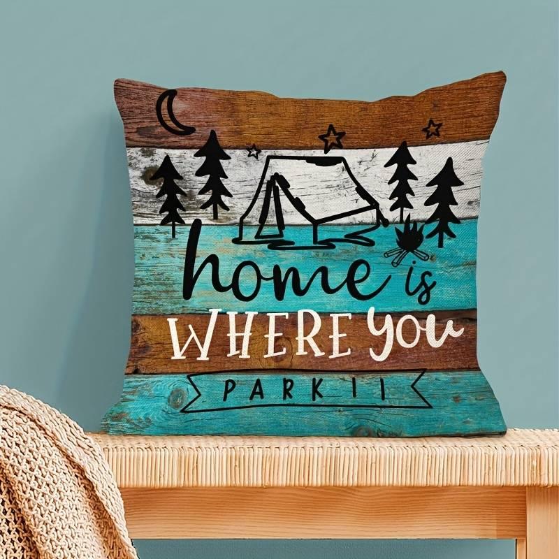 Home is where you park it Kissenbezug - Camper Van Wohnmobil Dekor Shop | Inselcamper