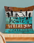 Home is where you park it Kissenbezug - Camper Van Wohnmobil Dekor Shop | Inselcamper