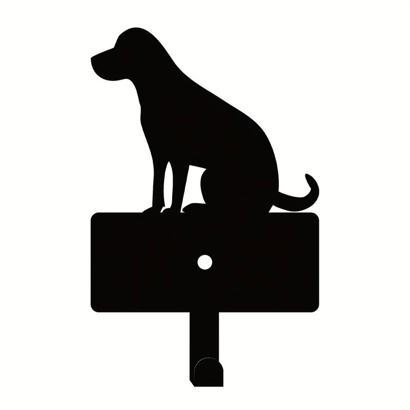 Schlüsselhalter Hunde Motiv Haken Dekoration Metall
