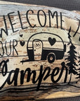 KISSENBEZUG Wohnmobil DEKO: Welcome to our Camper