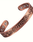 Kupferschmuck Armreif mit Magneten Wasserwellen für Herren