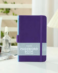 Logbuch, Passwortbuch mit Register A-Z Passwort Notizbuch A5 in Lila