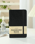 Logbuch, Passwortbuch mit Register A-Z Passwort Notizbuch A5 Frontansicht