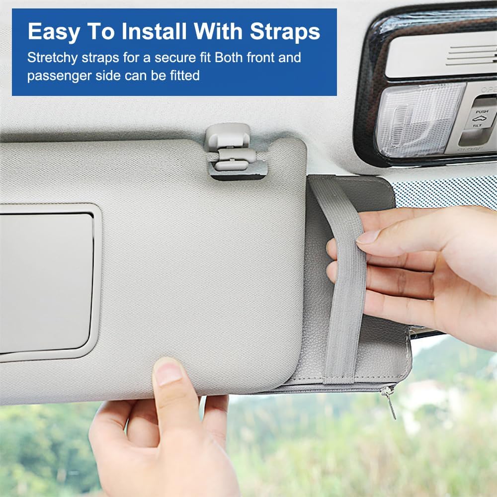 Organizer für Auto/Camper Sonnenblende, Sonnenbrillen Halter, Kartenhalter im Auto