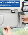 Organizer für Auto/Camper Sonnenblende , Sonnenbrille Halter, Kartenhalter -3