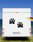 Pfötchen-Aufkleber für Wohnmobil , Camper, Wohnwagen, Van (2er- oder 3er-Set)