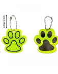 3er Set Anhänger, reflektierender Hundepfote Anhänger