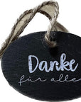 Schieferschild mit Spruch: "Danke für alles" Deko Geschenk