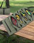 Aufrollbare Werkzeugtasche oliv