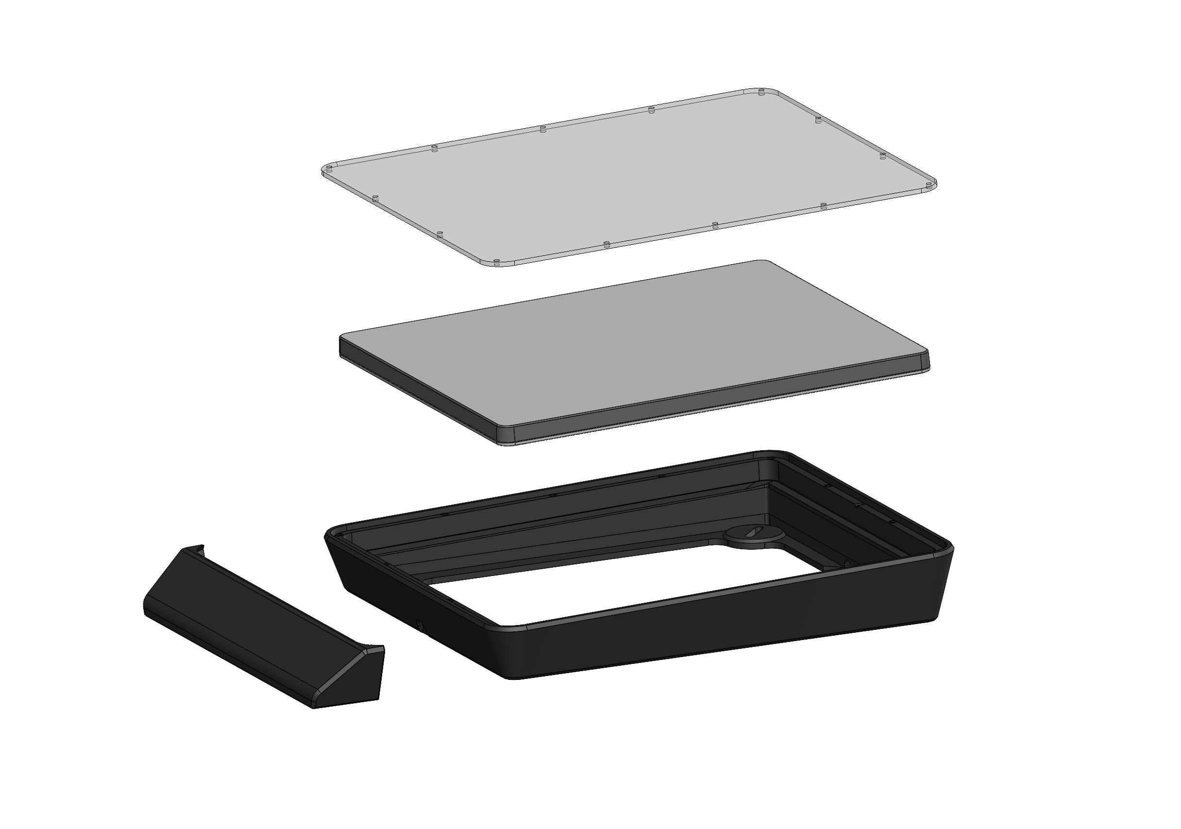 Starlink Mini Halterung mit Plexiglasscheibe & Spoiler für Wohnmobil Dach