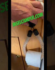 Hanfseil Toilettenpapier Halter ohne Bohren
