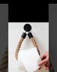 Hanfseil Toilettenpapier Halter ohne Bohren