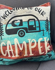 Kissenbezug Wohnmobil Deko: Welcome to our Camper