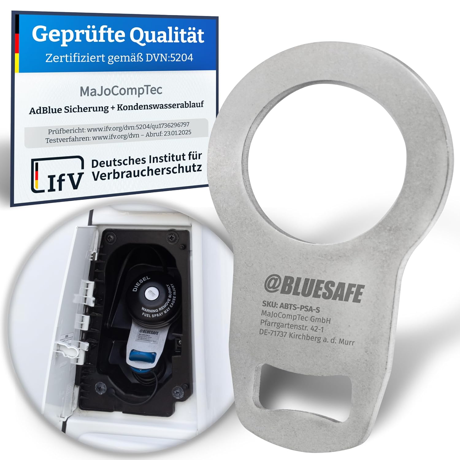 🔵🔒 AdBlue Tankdeckel Sicherung