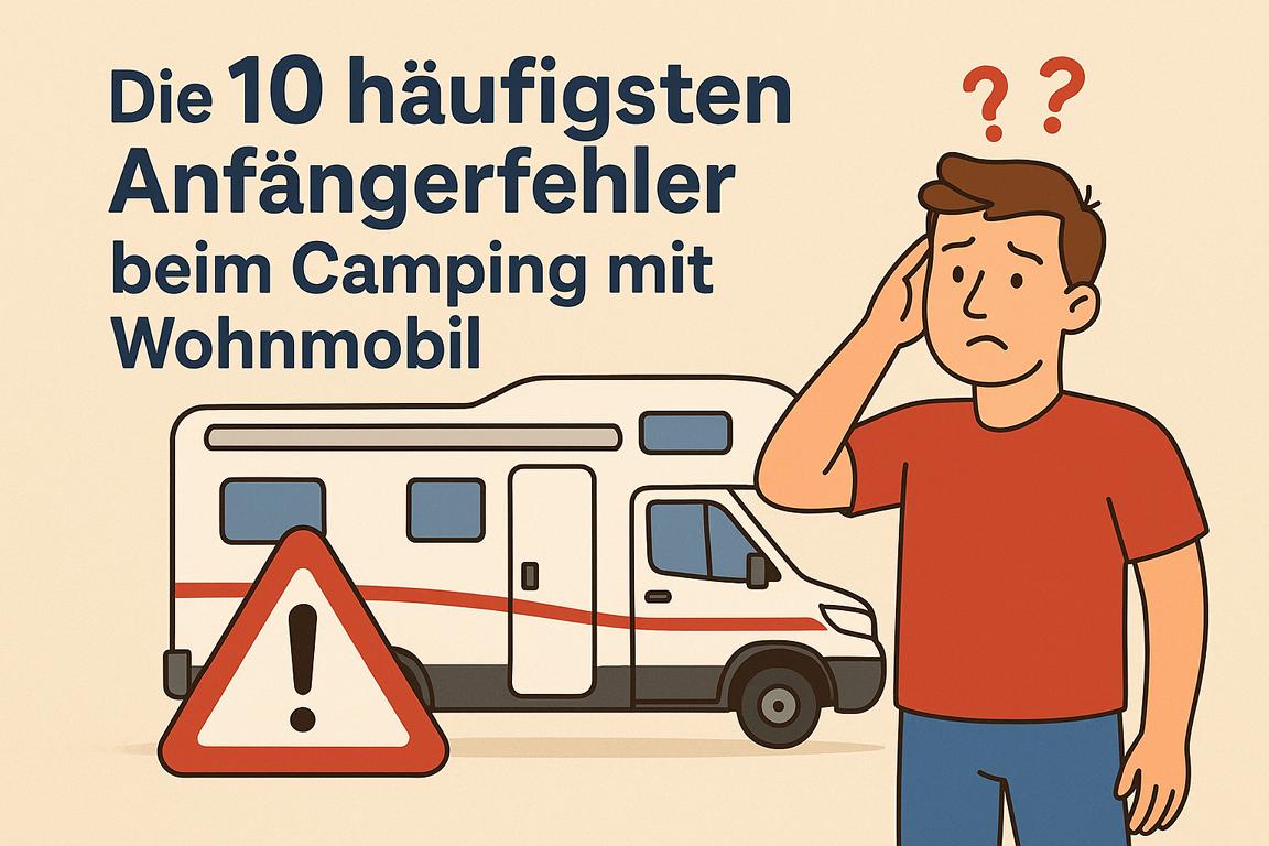 Die 10 häufigsten Anfängerfehler beim Camping mit dem Wohnmobil