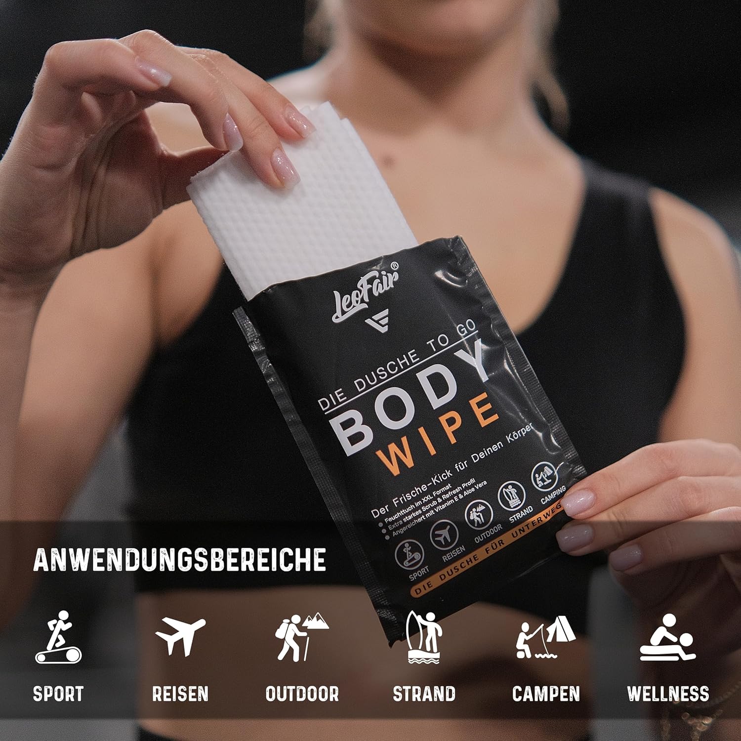 Einmal-Waschlappen fürs Camping