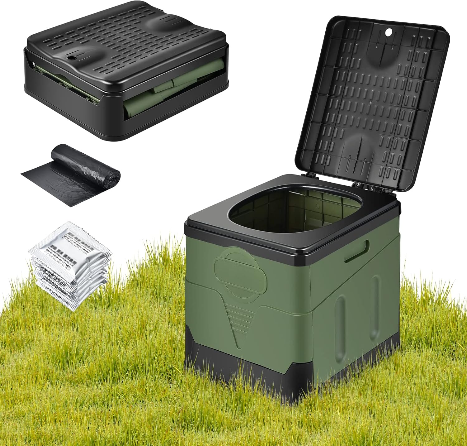Faltbare Campingtoilette mobile Trenntoilette