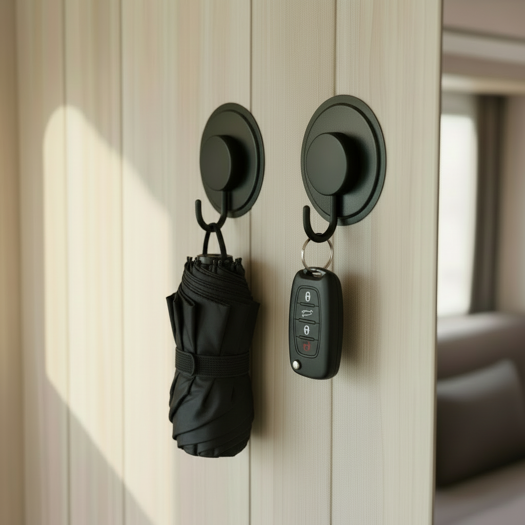 🧲🪝 gelmags® Magnet-Haken „Hold On“ inkl. Nano-Gel-Pad – Kleine Helfer, große Wirkung im Camper