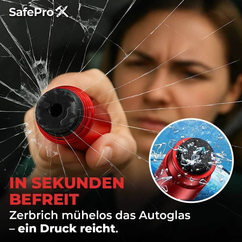 Notfallhammer Wohnmobil mit Gurtschneider