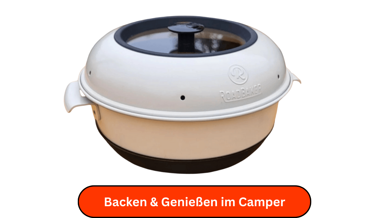 🍞🔥 RoadBaker Kompakter Camping-Backofen mit Spezial-Glasdeckel – Dein Genuss-Upgrade fürs Wohnmobil