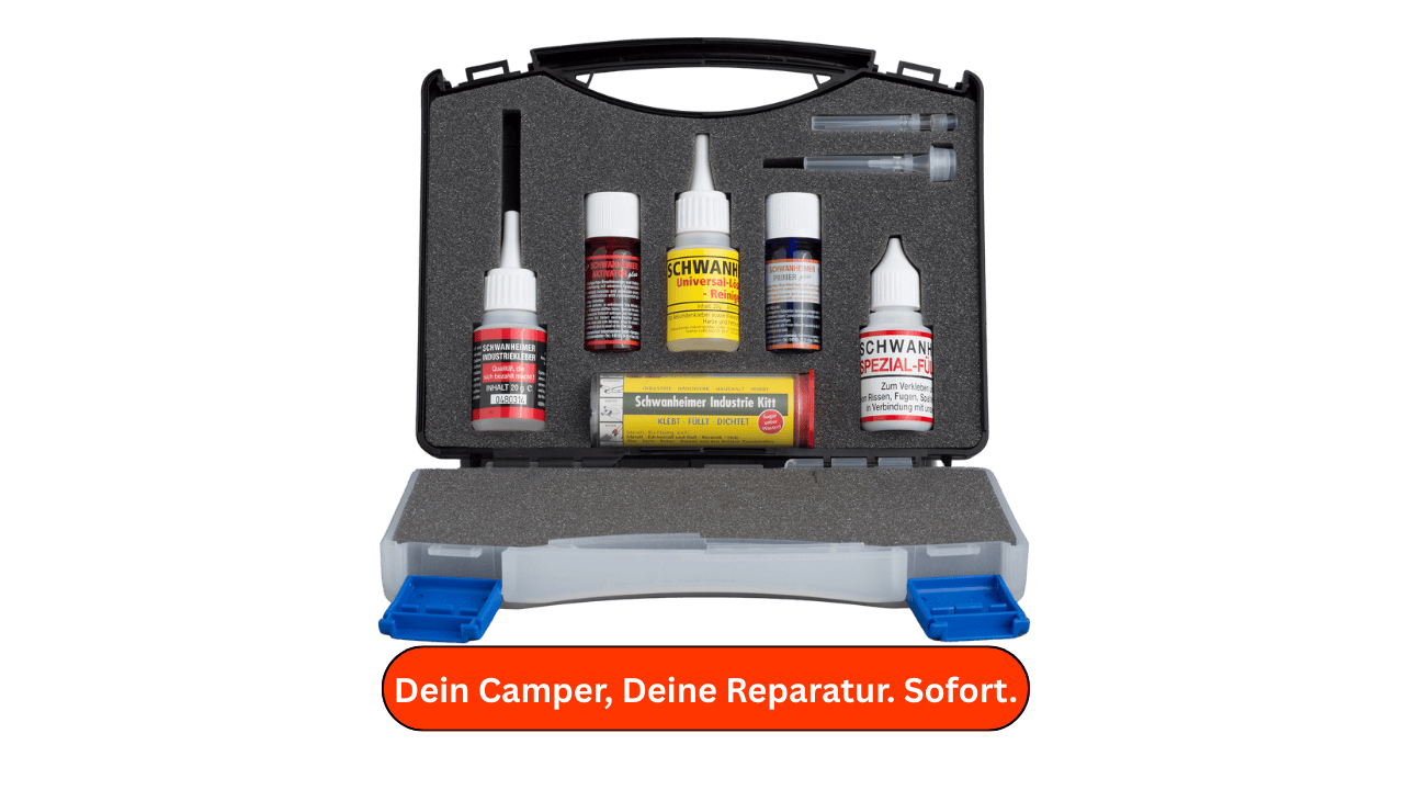 🛠️🚐 Schwanheimer Industriekleber Reparaturset im Koffer – Warum es in keinem Camper fehlen darf