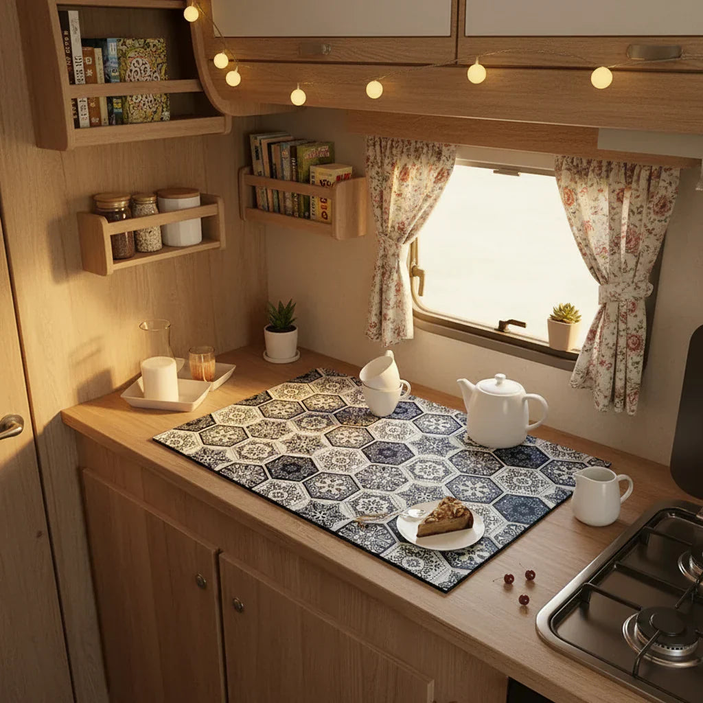 Abtropfmatte Sita Camper schnell trocknend – elegante Küchenmatte für Wohnmobil