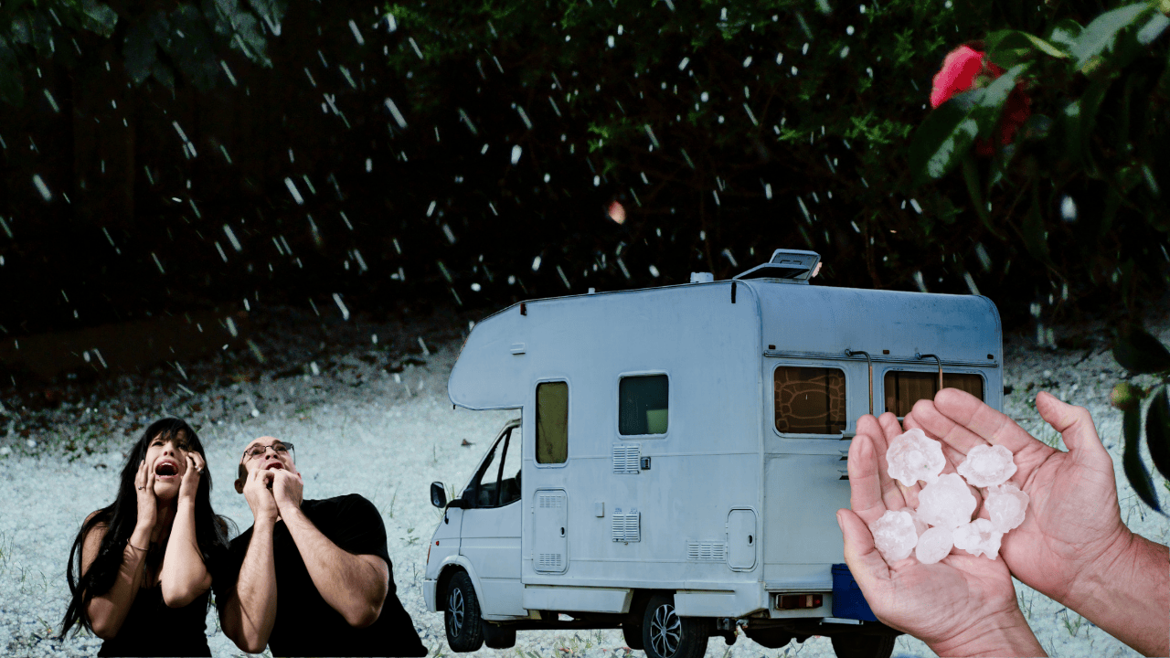 So gefährlich kann Hagel fürs Wohnmobil sein