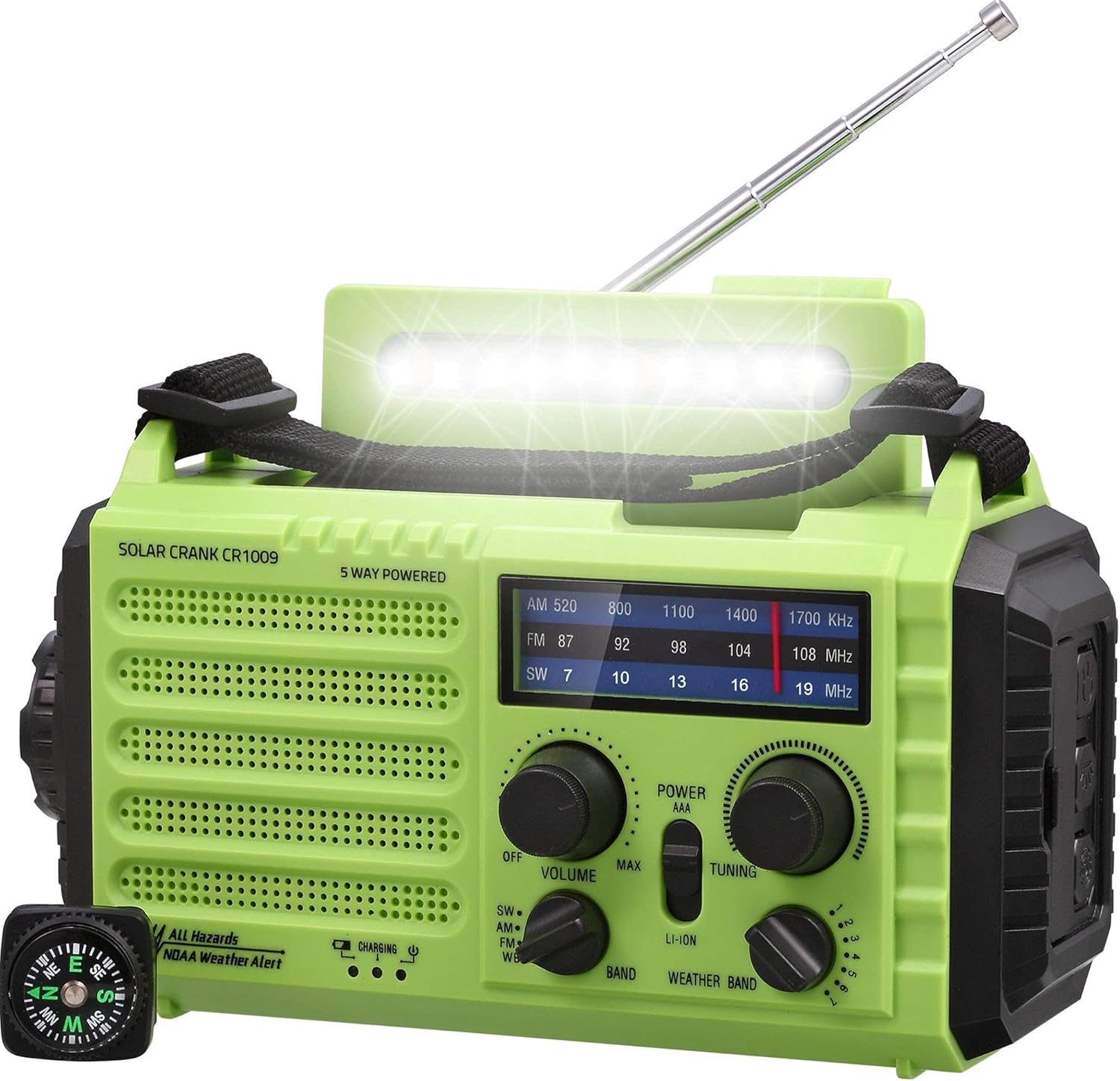 Tragbares Solar- & Kurbelradio Notfallradio Camping
