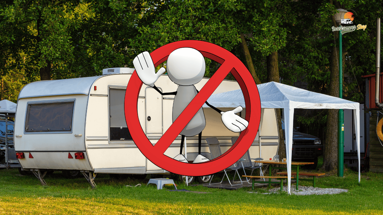 Warum darf ich mit Wohnwagen nicht auf einen Stellplatz?