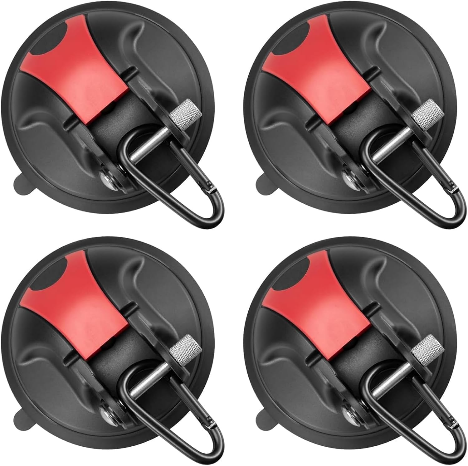 Magicbox Saugnapf Haken Camping 4er Set leistungsstarke Saugnäpfe mit Tragfähigkeit bis 30 kg ohne Bohren
