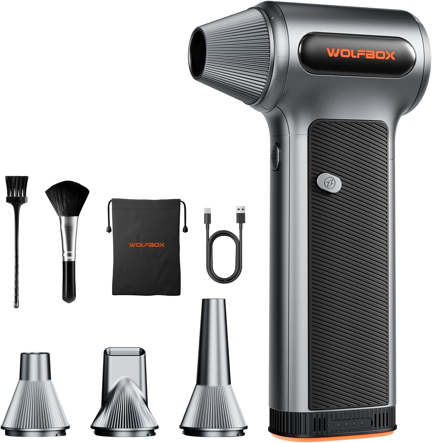 WOLFBOX MF200 elektrisches Akku-Staubgebläse, kabelloser Air Duster fürs Wohnmobil und Outdoor