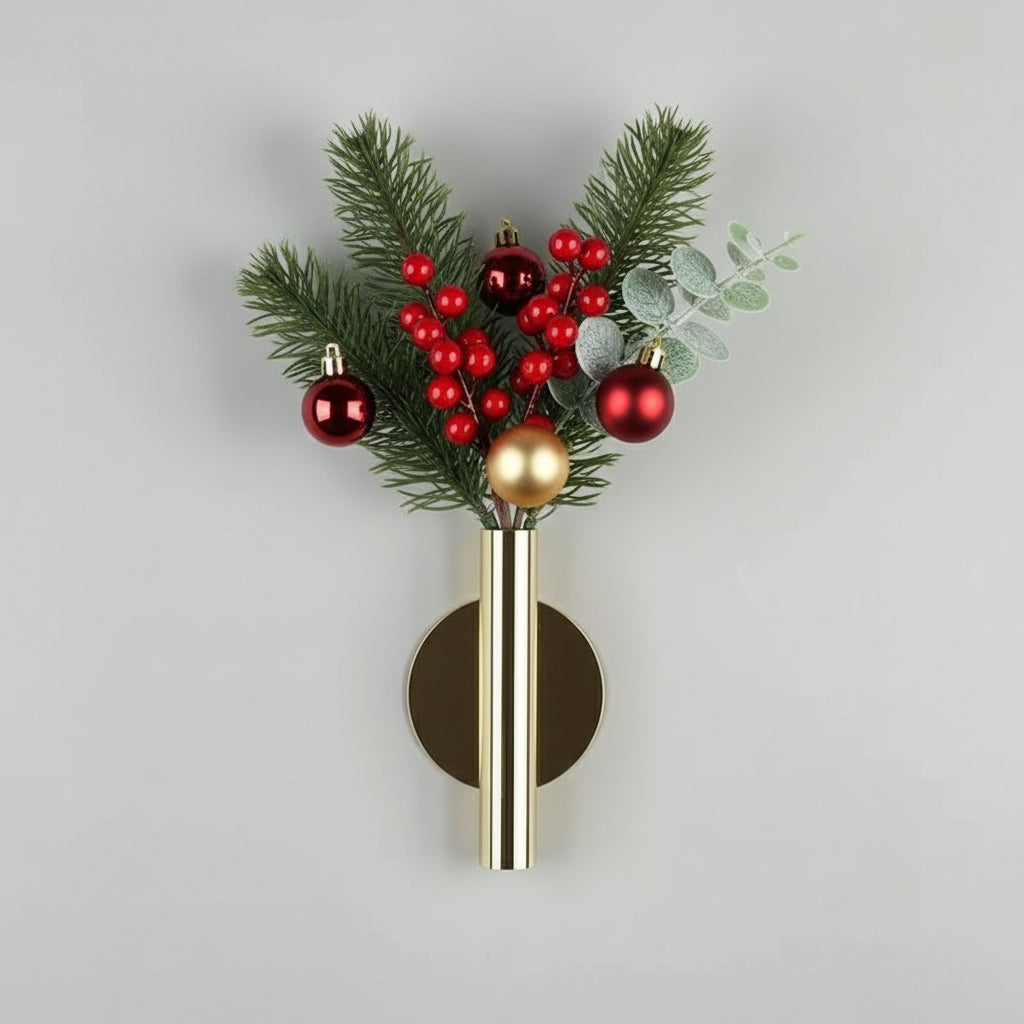 Blumen Röhrchen im Vintage-Stil aus Metall selbstklebend für Wohnmobil