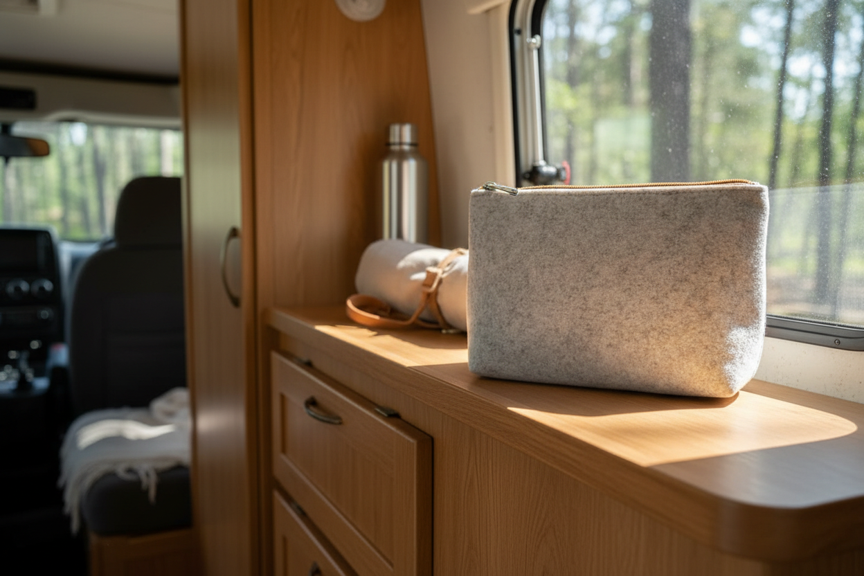 Kosmetiktasche aus Filz