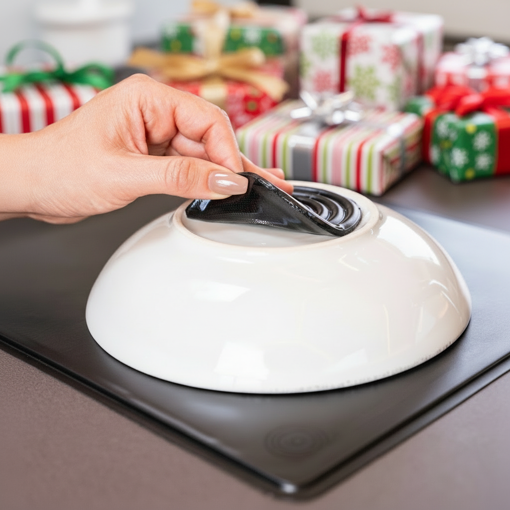 gelmags® SET MagUp-Pad Ø 10,0 cm &quot;schwarz&quot; auf Schüssel