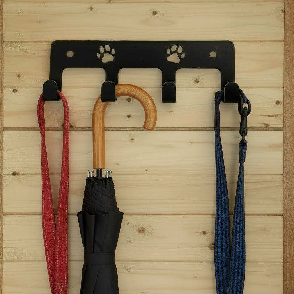 Halter für Schlüssel, Leinen Pfötchen - cooles Geschenk für Camper