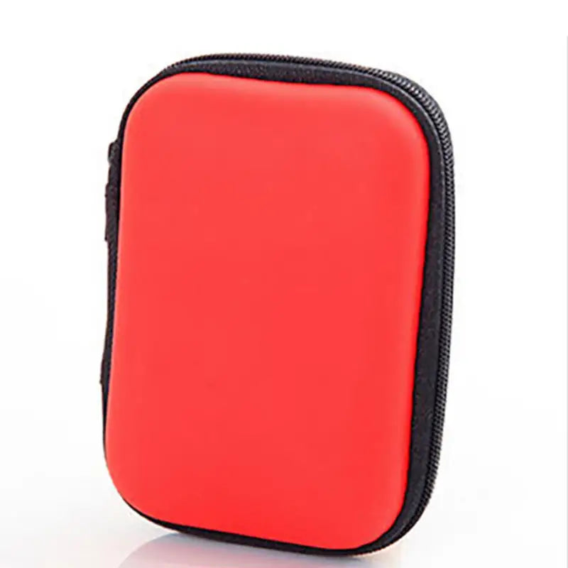 Kopfhörer Tasche Schutztasche Etui Case Cover Hülle für Headphones, Karten & Zubehör in rot