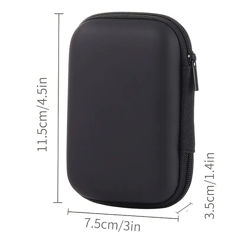 Kopfhörer Tasche Schutztasche Etui Case Cover Hülle für Headphones, Karten & Zubehör Maße
