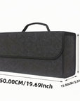 Filz Auto Organizer – Faltbare Tasche 50×15×24 cm Grau für Camper Maße