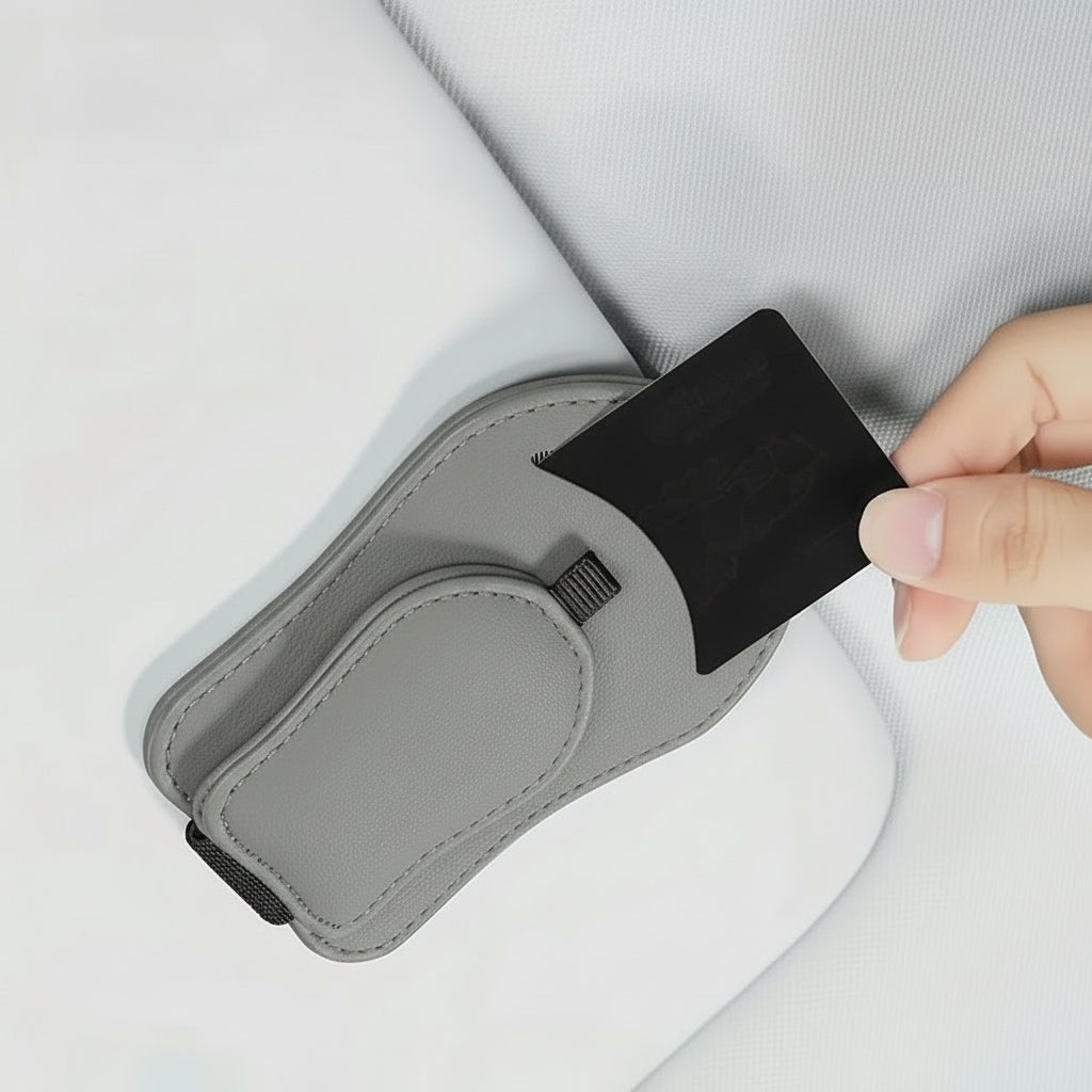 Magnetischer Halter für Brillen und Karten, Tickets Anwendungsbeispiel